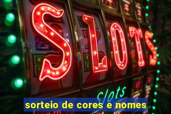 sorteio de cores e nomes